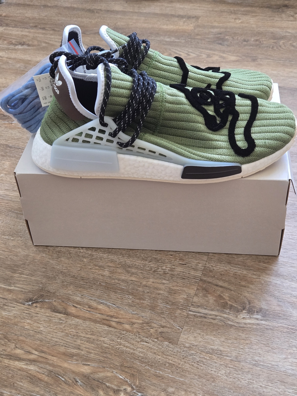 Adidas Hu Pharrell x Bbc Dog Men's Knit Slip-On Sneakers- Size 11.5 - Picture 3 of 10